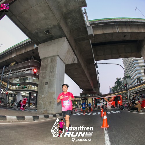 Race photo from SMARTFREN RUN 2026