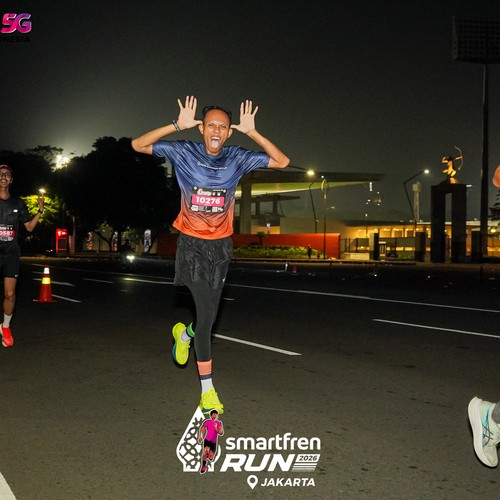 Race photo from SMARTFREN RUN 2026