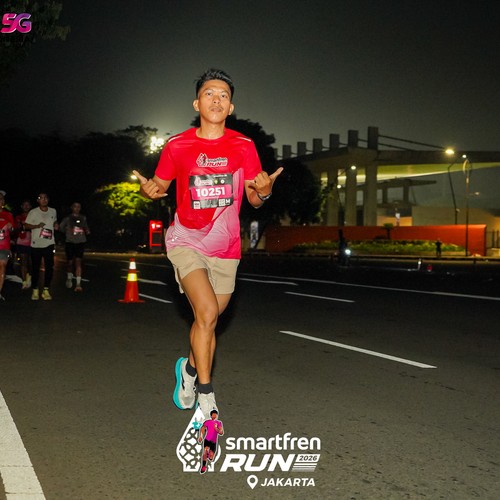 Race photo from SMARTFREN RUN 2026