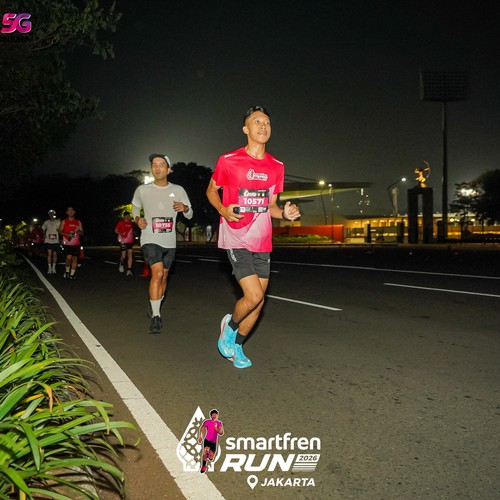 Race photo from SMARTFREN RUN 2026