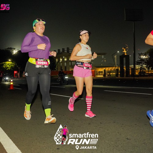 Race photo from SMARTFREN RUN 2026