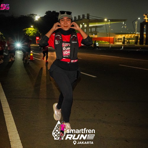 Race photo from SMARTFREN RUN 2026