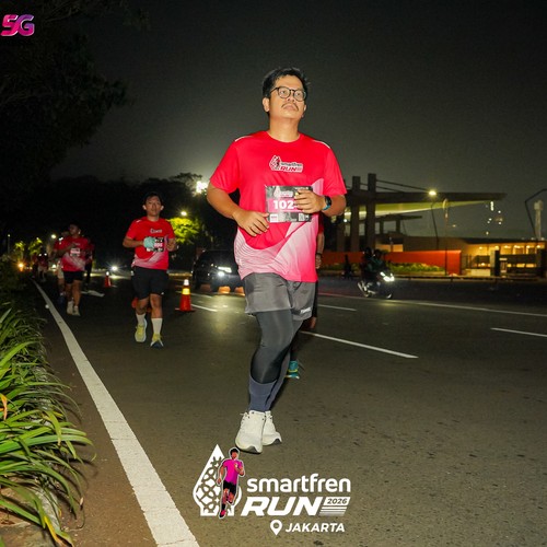 Race photo from SMARTFREN RUN 2026