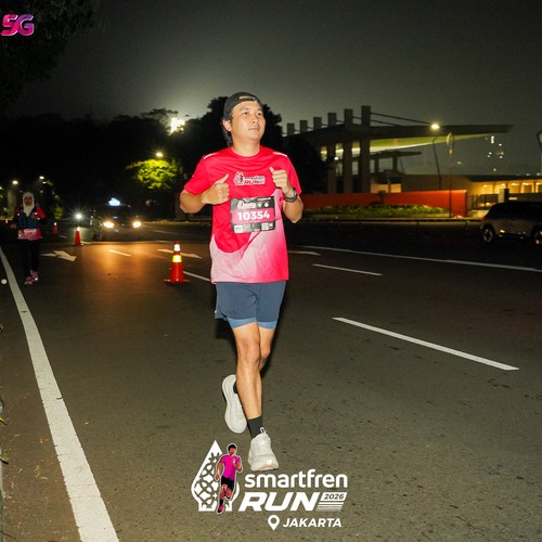 Race photo from SMARTFREN RUN 2026