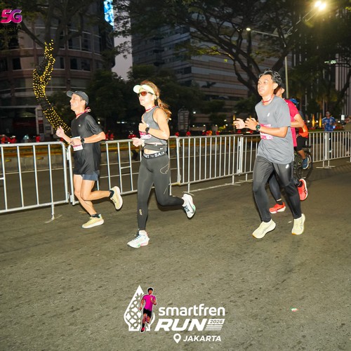 Race photo from SMARTFREN RUN 2026
