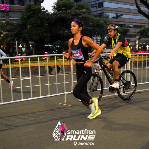 Race photo from SMARTFREN RUN 2026