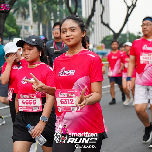 Race photo from SMARTFREN RUN 2026