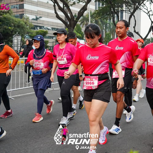 Race photo from SMARTFREN RUN 2026