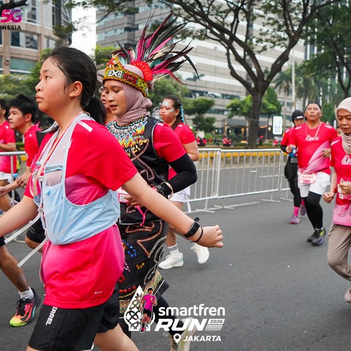 Race photo from SMARTFREN RUN 2026