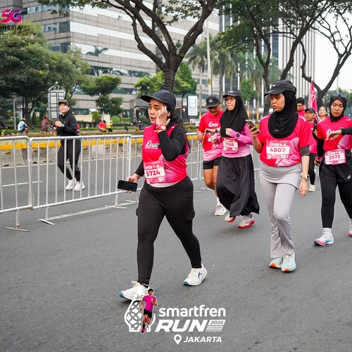 Race photo from SMARTFREN RUN 2026