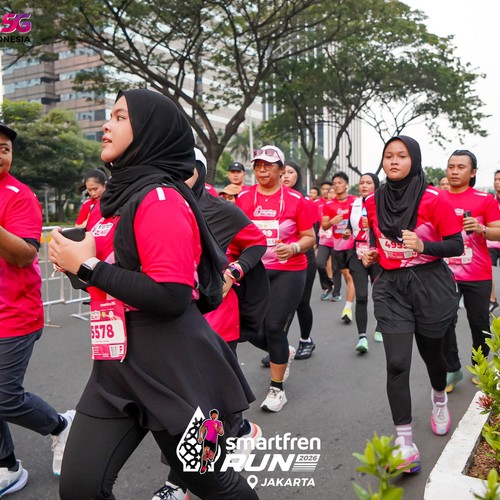 Race photo from SMARTFREN RUN 2026
