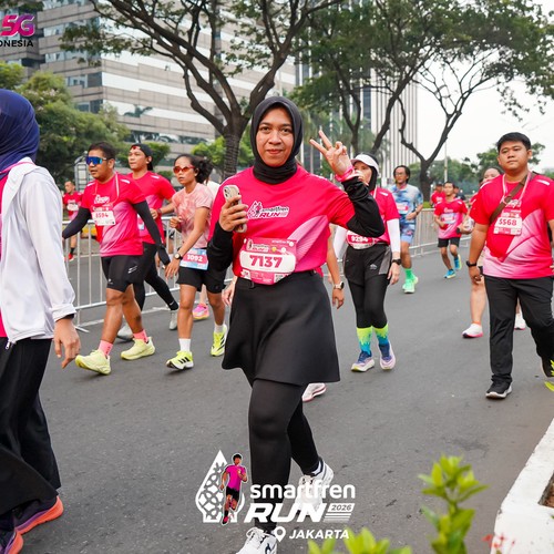 Race photo from SMARTFREN RUN 2026