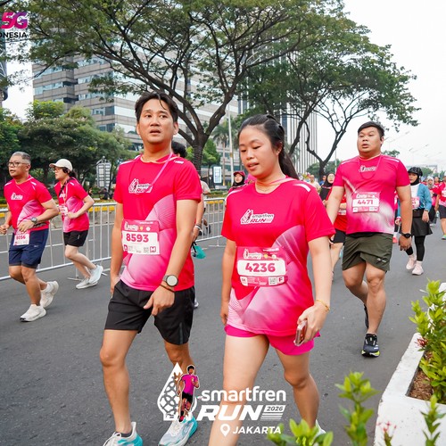 Race photo from SMARTFREN RUN 2026