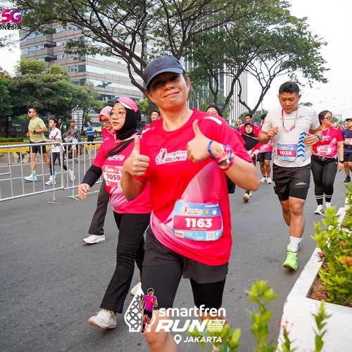 Race photo from SMARTFREN RUN 2026