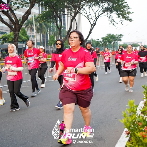 Race photo from SMARTFREN RUN 2026