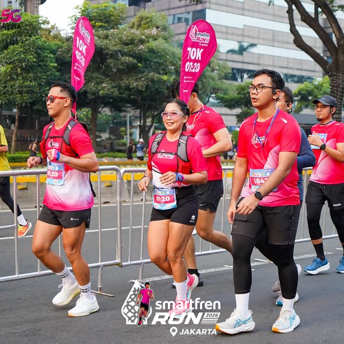 Race photo from SMARTFREN RUN 2026
