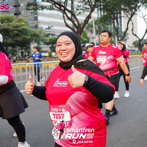 Race photo from SMARTFREN RUN 2026