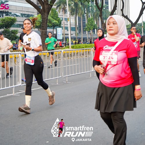 Race photo from SMARTFREN RUN 2026
