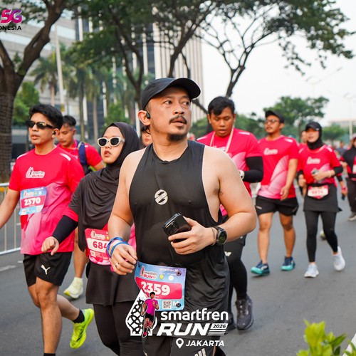 Race photo from SMARTFREN RUN 2026