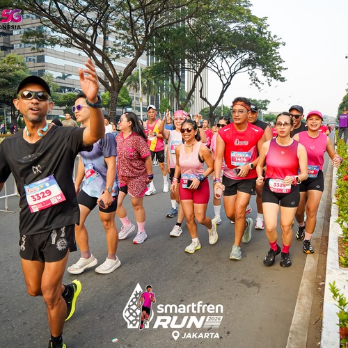 Race photo from SMARTFREN RUN 2026