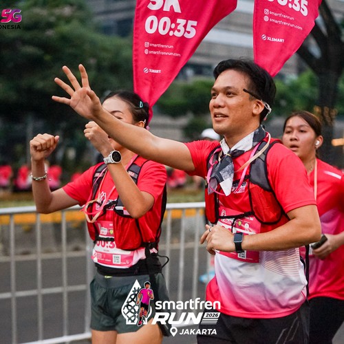 Race photo from SMARTFREN RUN 2026