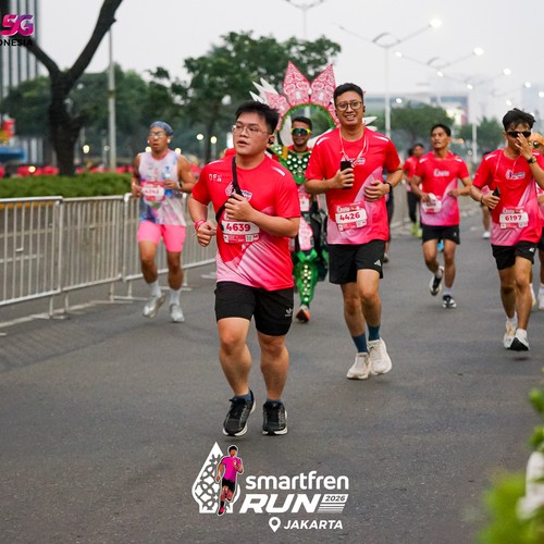 Race photo from SMARTFREN RUN 2026