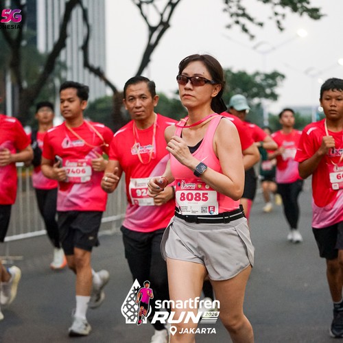 Race photo from SMARTFREN RUN 2026