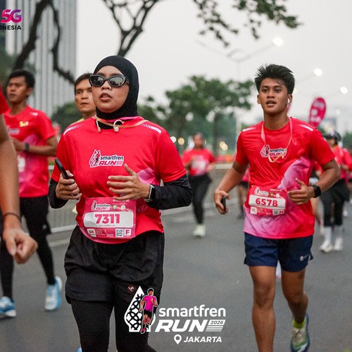 Race photo from SMARTFREN RUN 2026