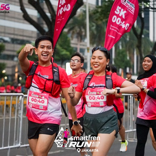Race photo from SMARTFREN RUN 2026