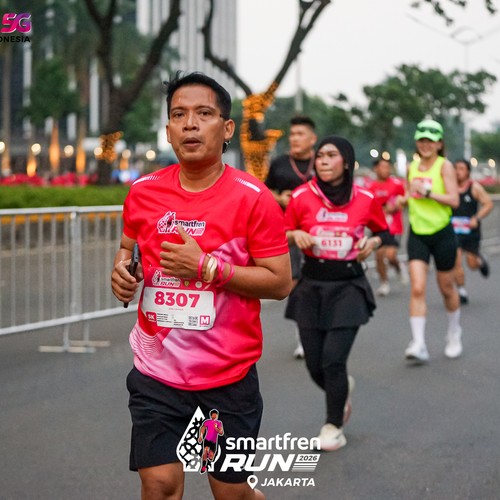 Race photo from SMARTFREN RUN 2026