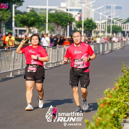 Race photo from SMARTFREN RUN 2026
