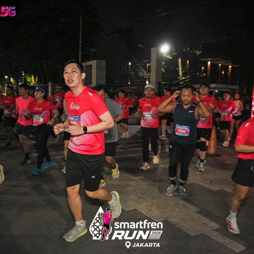 Race photo from SMARTFREN RUN 2026