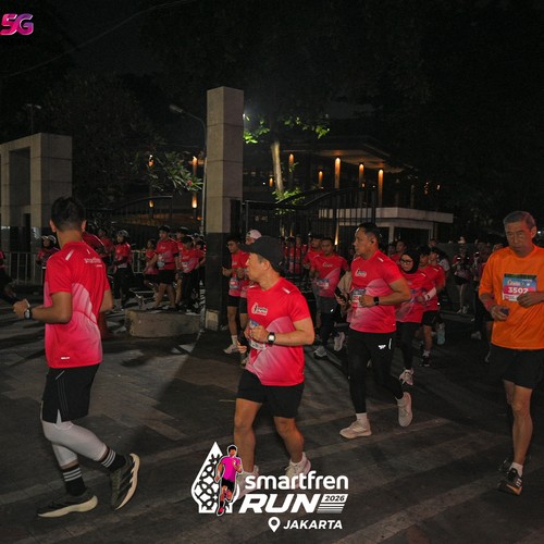 Race photo from SMARTFREN RUN 2026