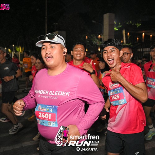 Race photo from SMARTFREN RUN 2026