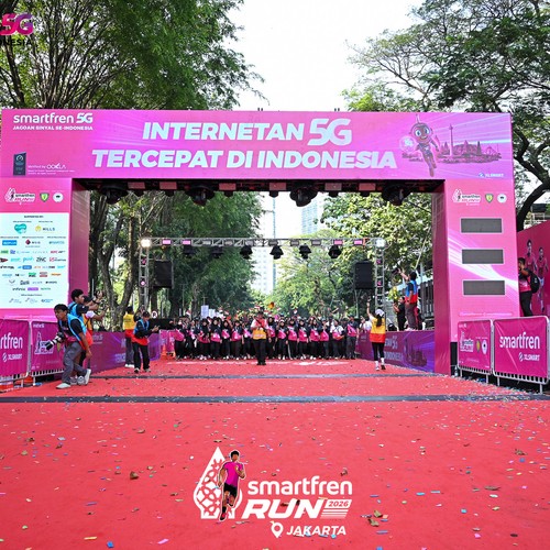 Race photo from SMARTFREN RUN 2026