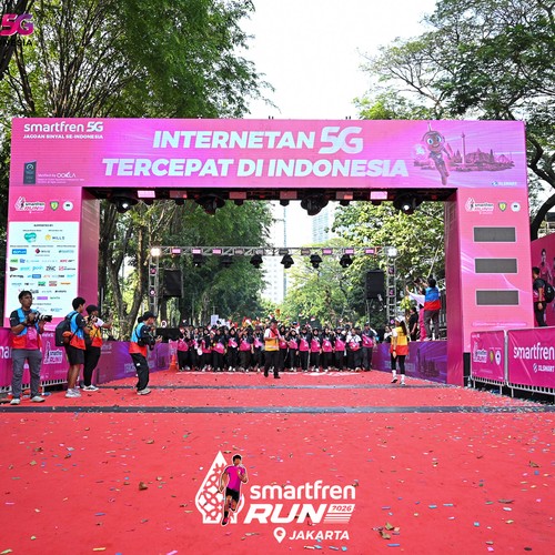 Race photo from SMARTFREN RUN 2026