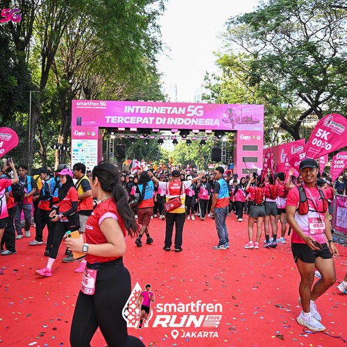 Race photo from SMARTFREN RUN 2026