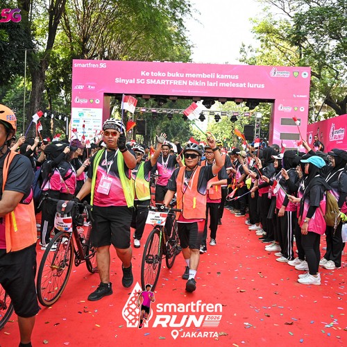 Race photo from SMARTFREN RUN 2026