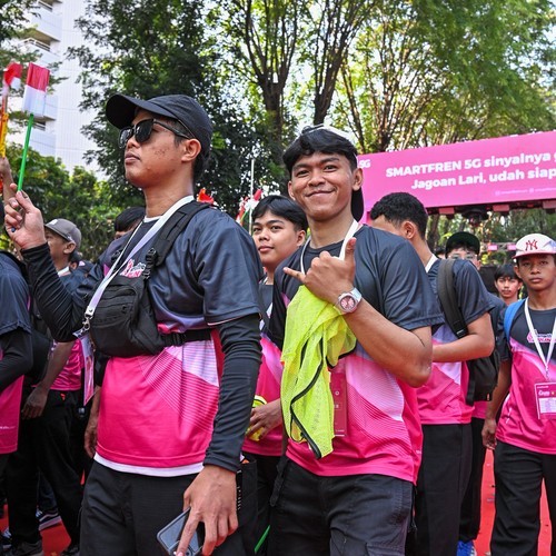 Race photo from SMARTFREN RUN 2026