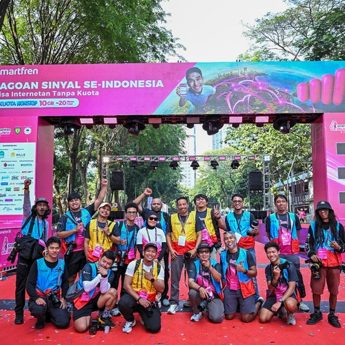 Race photo from SMARTFREN RUN 2026