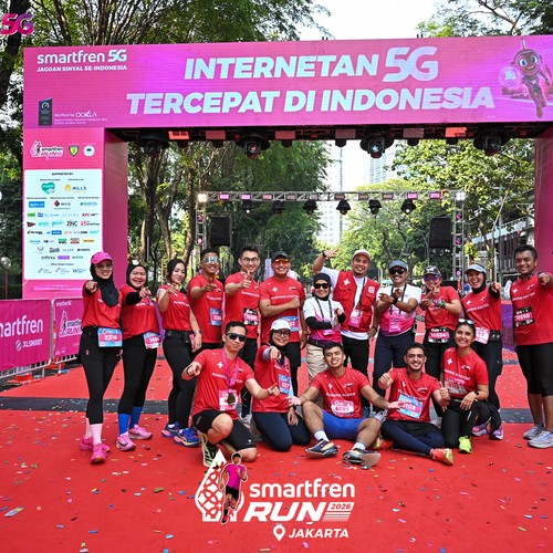Race photo from SMARTFREN RUN 2026