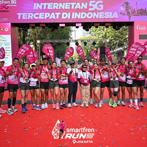 Race photo from SMARTFREN RUN 2026
