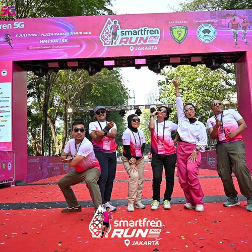 Race photo from SMARTFREN RUN 2026