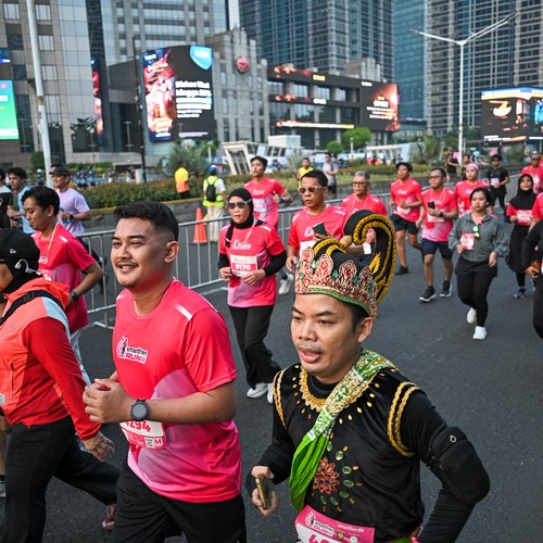 Race photo from SMARTFREN RUN 2026