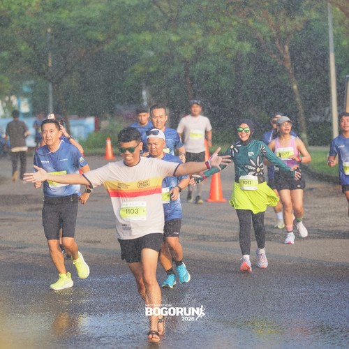 Race photo from BOGORUN 2026