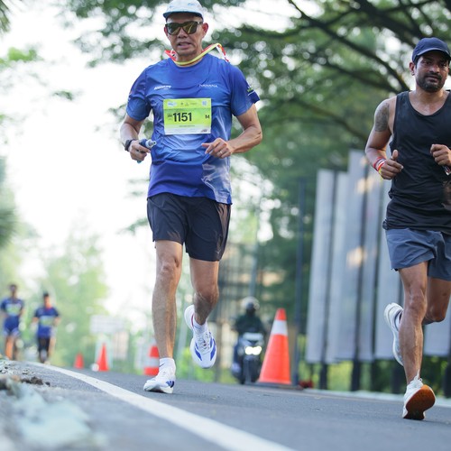 Race photo from BOGORUN 2026