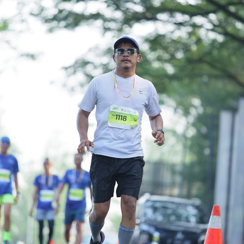 Race photo from BOGORUN 2026