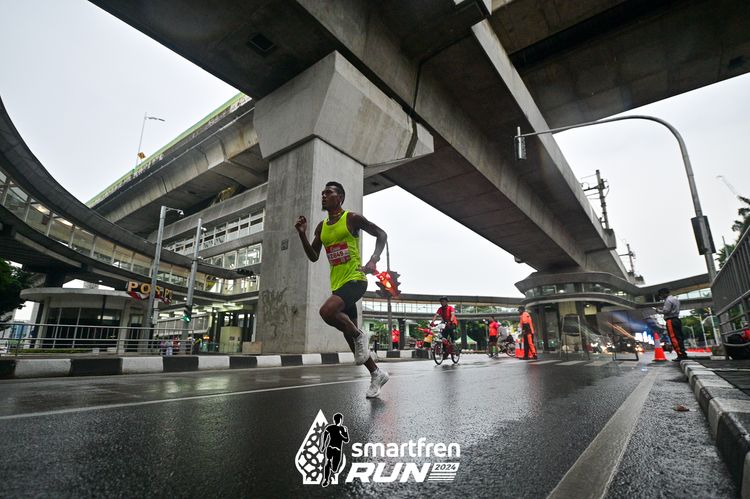 Race photo from Smartfren Run 2024