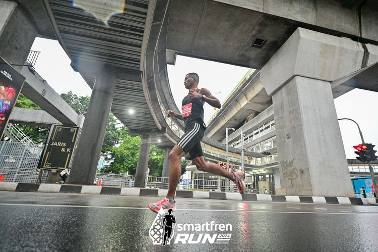 Race photo from Smartfren Run 2024