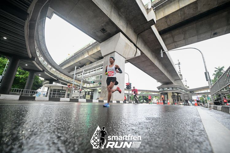 Race photo from Smartfren Run 2024